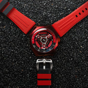 Nubeo Skylab Automatic Hazard Red Limited Edition - Watches.com - NB - 6083 - 0C