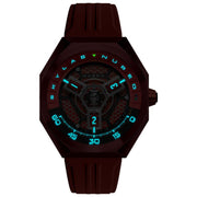 Nubeo Skylab Automatic Hazard Red Limited Edition - Watches.com - NB - 6083 - 0C