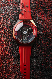 Nubeo Skylab Automatic Limited Edition Crimson Black - Watches.com - NB - 6083 - 02