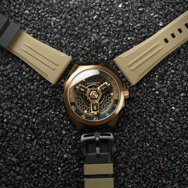 Nubeo Skylab Automatic Limited Edition Green Gold - Watches.com - NB - 6083 - 0G