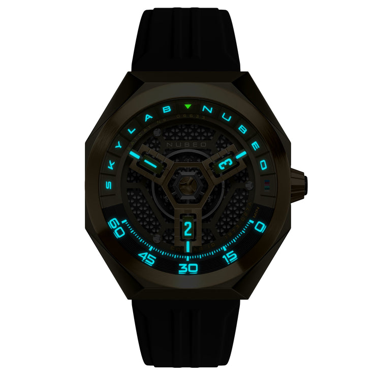 Nubeo Skylab Automatic Limited Edition Green Gold - Watches.com - NB - 6083 - 0G