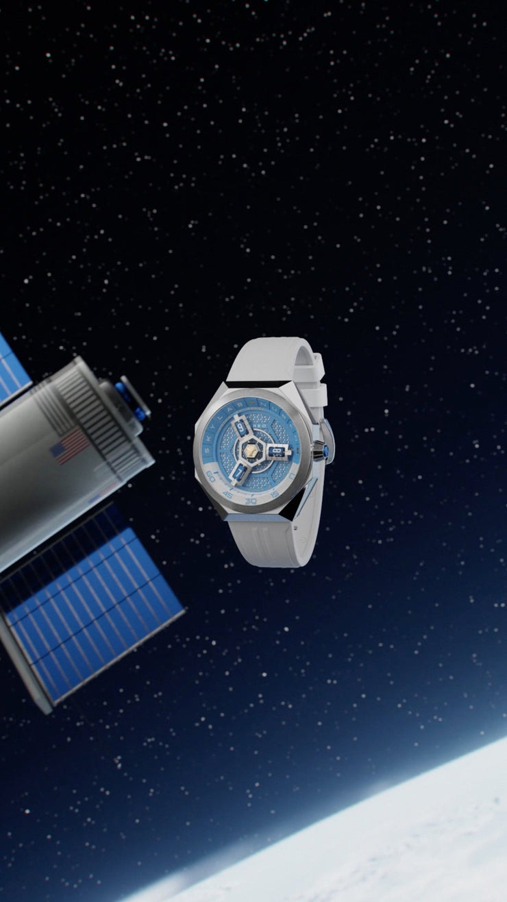 Nubeo Skylab Automatic Limited Edition Ice Blue - Watches.com - NB - 6083 - 07