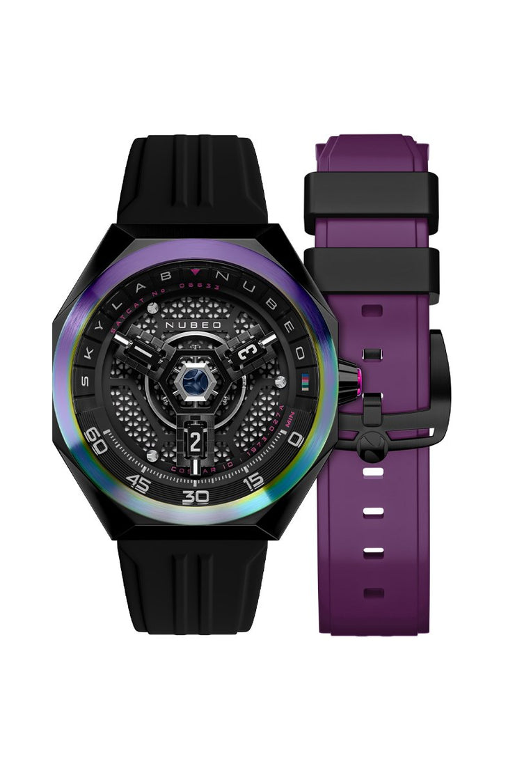 Nubeo Skylab Automatic Limited Edition Iridescent Black - Watches.com - NB - 6083 - 04