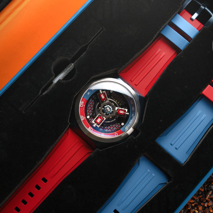 Nubeo Skylab Automatic Limited Edition Steel Blue - Watches.com - NB - 6083 - 0F