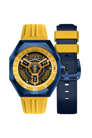 Nubeo Skylab Automatic Limited Edition Yellow Blue - Watches.com - NB - 6083 - 03