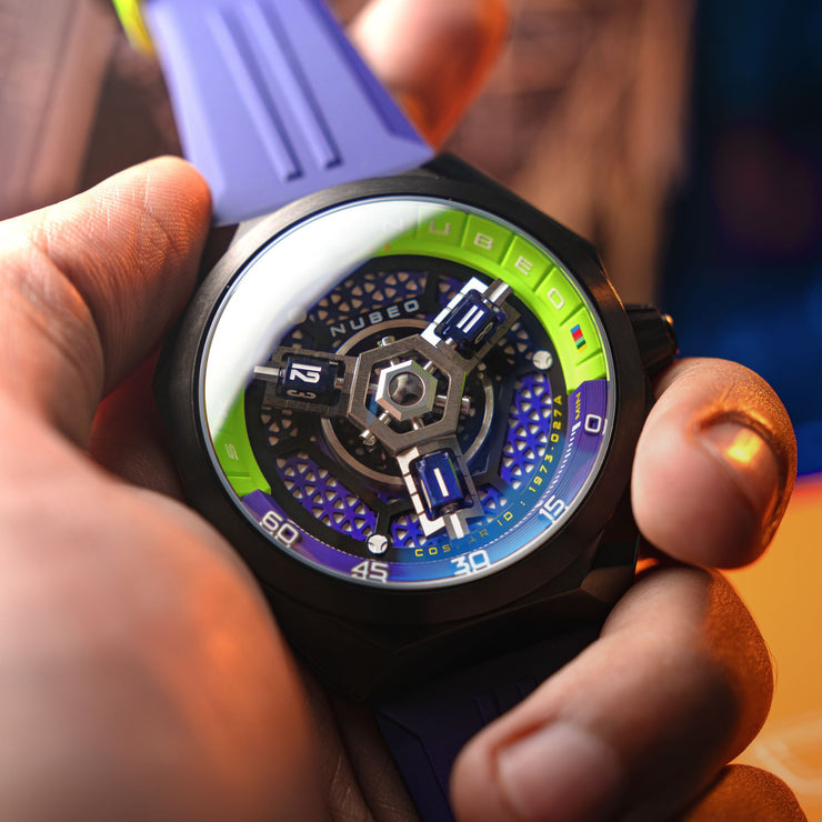 Nubeo Skylab Automatic Purple Gunmetal Limited Edition - Watches.com - NB - 6083 - 0B