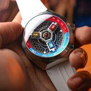 Nubeo Skylab Automatic Steel White Limited Edition - Watches.com - NB - 6083 - 08