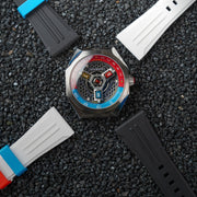 Nubeo Skylab Automatic Steel White Limited Edition - Watches.com - NB - 6083 - 08