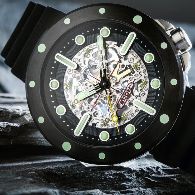 Nubeo Space Cassini Automatic Skeleton Black - Watches.com - NB - 6058 - 04