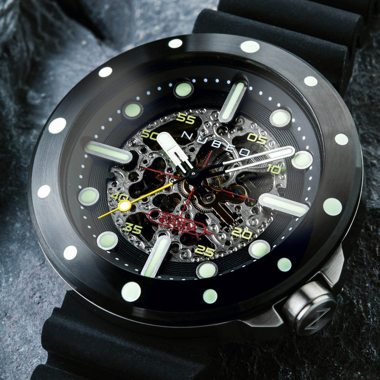 Nubeo Space Cassini Automatic Skeleton Black - Watches.com - NB - 6058 - 04