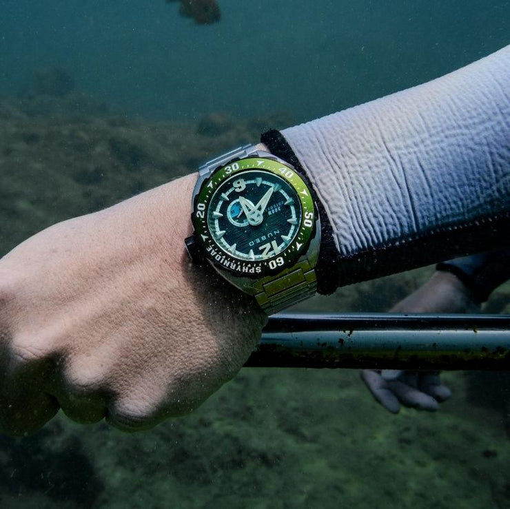 Nubeo Sphyrnidae Automatic Limited Edition Kelp Green - Watches.com - NB - 6092 - 44