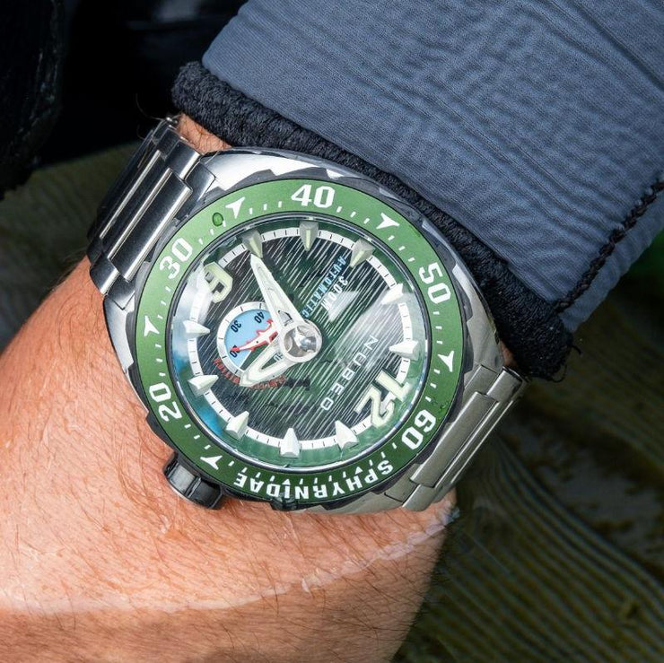 Nubeo Sphyrnidae Automatic Limited Edition Kelp Green - Watches.com - NB - 6092 - 44