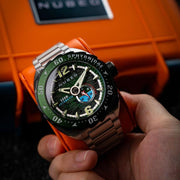 Nubeo Sphyrnidae Automatic Limited Edition Kelp Green - Watches.com - NB - 6092 - 44