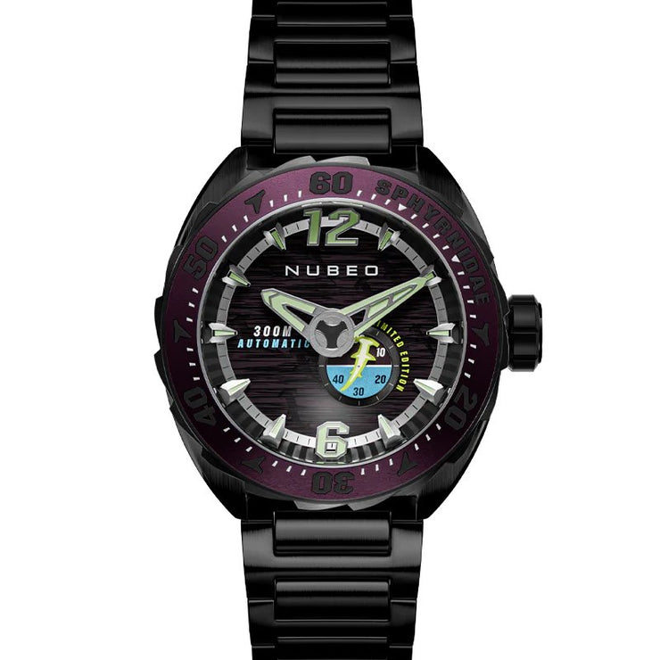 Nubeo Sphyrnidae Automatic Limited Edition Manta Black - Watches.com - NB - 6092 - 55