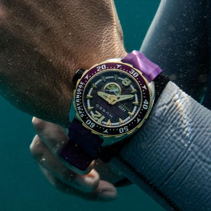 Nubeo Sphyrnidae Automatic Limited Edition Moor Purple - Watches.com - NB - 6092 - 03