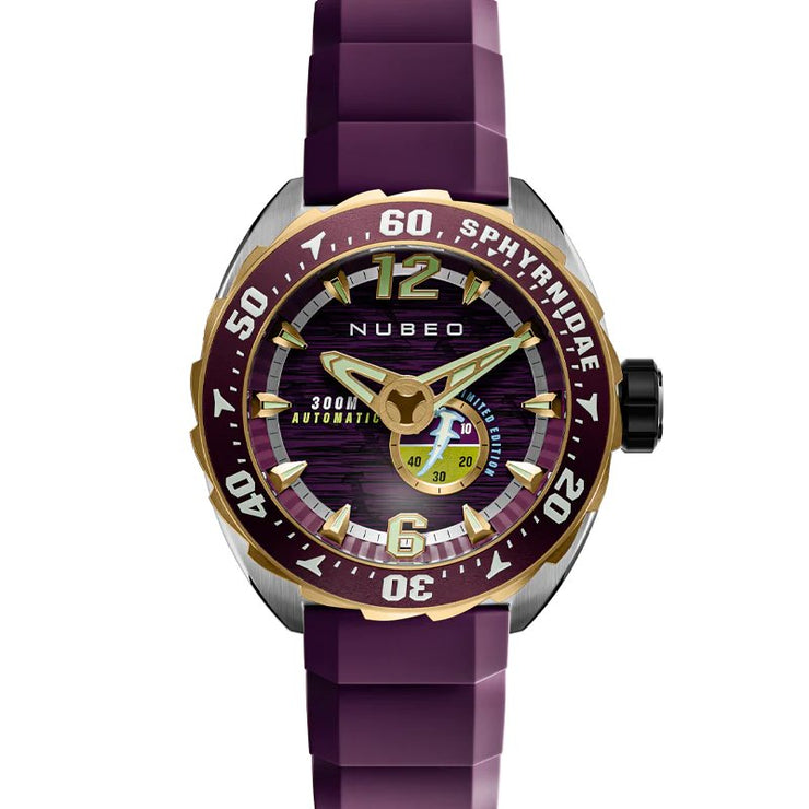 Nubeo Sphyrnidae Automatic Limited Edition Moor Purple - Watches.com - NB - 6092 - 03