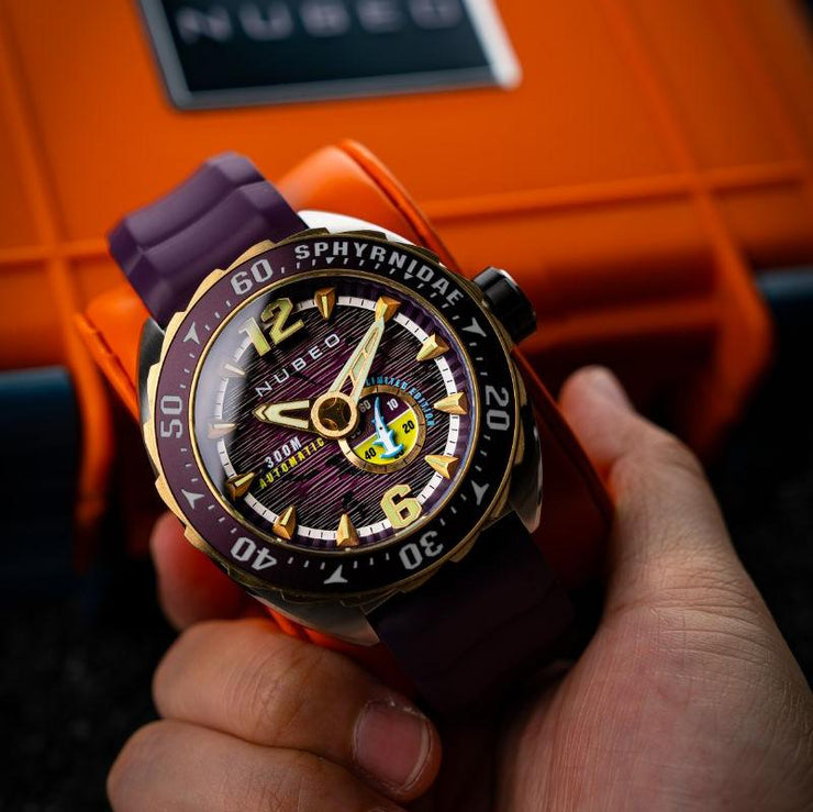 Nubeo Sphyrnidae Automatic Limited Edition Moor Purple - Watches.com - NB - 6092 - 03