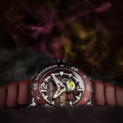 Nubeo Sphyrnidae Automatic Limited Edition Neptone Red - Watches.com - NB - 6092 - 01