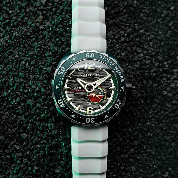 Nubeo Sphyrnidae Automatic Limited Edition Sea Green - Watches.com - NB - 6092 - 02