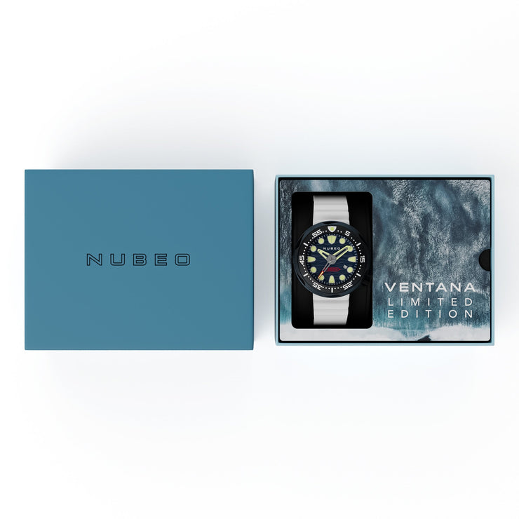 Nubeo Ventana Automatic Tidal Blue Limited Edition - Watches.com - NB - 6046 - 0B