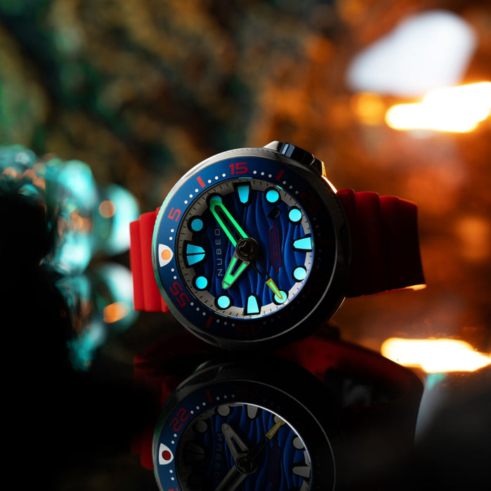 Nubeo Ventana Automatic Uncharted Blue Limited Edition angled shot picture