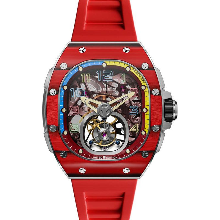 Nubeo Viper Tourbillon Limited Edition Dark Red - Watches.com - NB - 6108 - 03