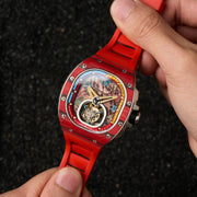 Nubeo Viper Tourbillon Limited Edition Dark Red - Watches.com - NB - 6108 - 03