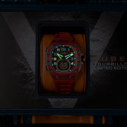 Nubeo Viper Tourbillon Limited Edition Dark Red - Watches.com - NB - 6108 - 03