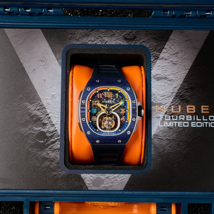 Nubeo Viper Tourbillon Limited Edition Rare Blue - Watches.com - NB - 6108 - 04