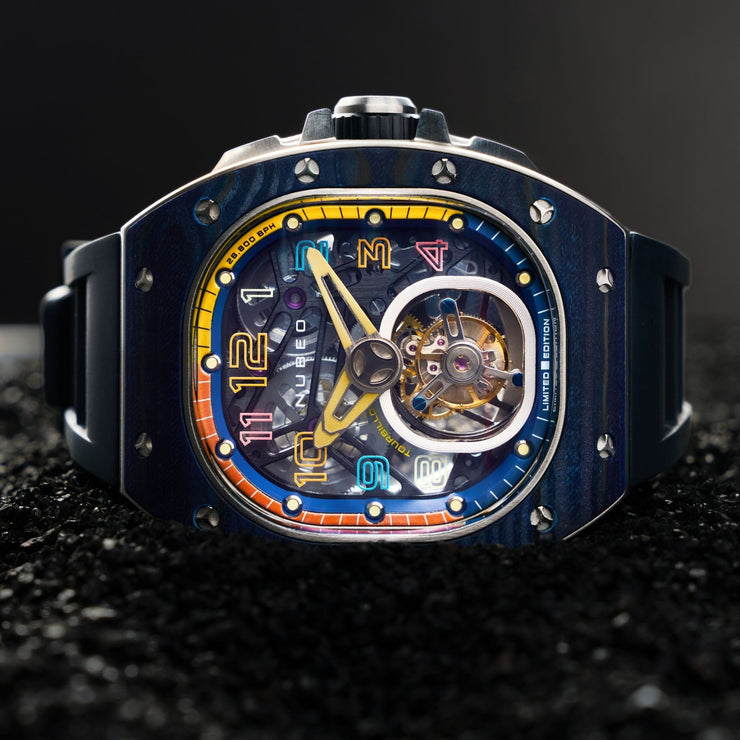 Nubeo Viper Tourbillon Limited Edition Rare Blue - Watches.com - NB - 6108 - 04