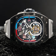 Nubeo Viper Tourbillon Limited Edition Shadow White - Watches.com - NB - 6108 - 06