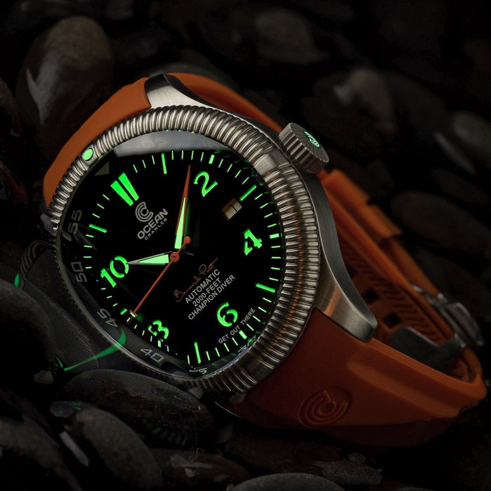 Ocean Crawler Champion Diver Automatic Barracuda Limited Edition angled shot picture