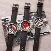 Ocean Crawler Champion Diver Automatic Fordite Type B - Watches.com - 