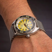 Ocean Crawler Core Diver Automatic Yellow Refractor Summer Limited Edition - Watches.com - 