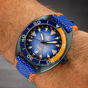 Ocean Crawler Core Diver GMT Swiss Automatic V3 Blue Steel DLC Limited Edition - Watches.com - 