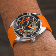 Ocean Crawler Decompression Timer Automatic Black Orange Limited Edition - Watches.com - 