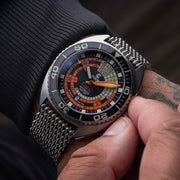 Ocean Crawler Decompression Timer Automatic Black Orange Limited Edition - Watches.com - 