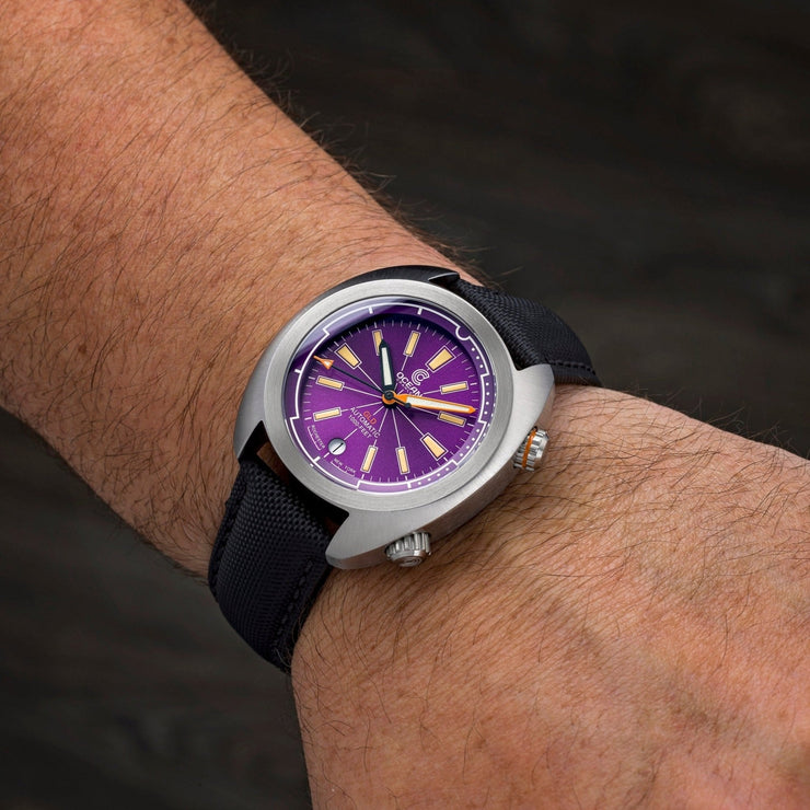 Ocean Crawler Great Lakes Automatic Diver V3 Purple - Watches.com - 