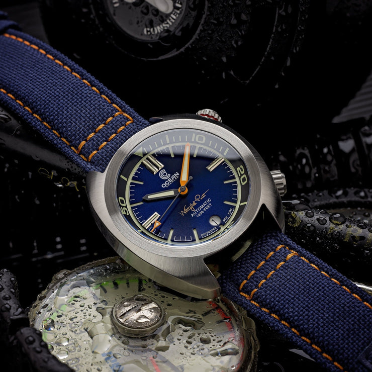 Ocean Crawler Great Lakes Diver Swiss Automatic Blue Limited Edition - Watches.com - 