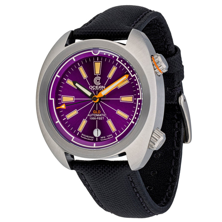 Ocean Crawler Great Lakes Diver V2 Purple Limited Edition - Watches.com - OC - GL - V2 - PR