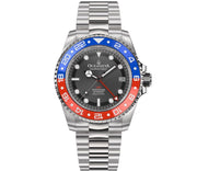 Oceaneva Deep Marine Explorer GMT Automatic Black Blue