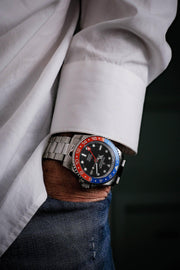 Oceaneva Deep Marine Explorer GMT Automatic Black Blue