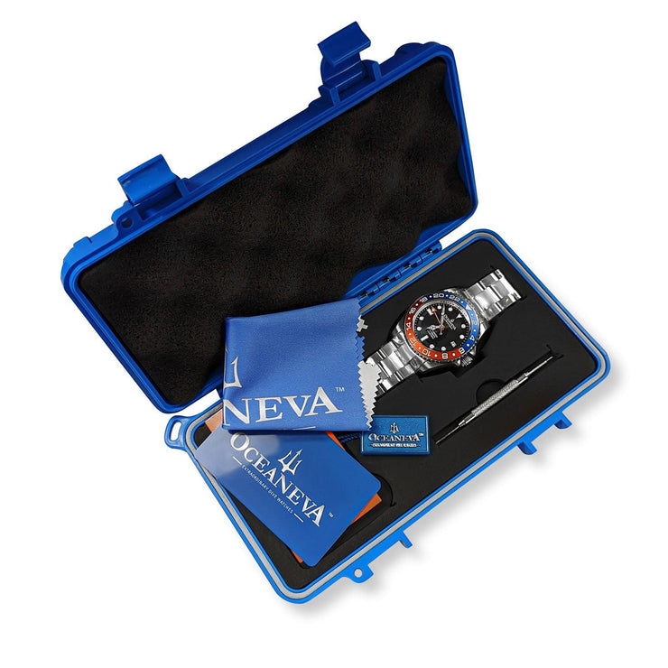 Oceaneva Deep Marine Explorer GMT Automatic Black Blue