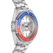 Oceaneva Deep Marine Explorer GMT 1250M Pro Diver Blue Red - Watches.com - SL.RD.RH.BL.GMT.ST