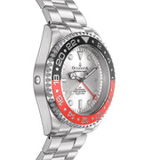 Oceaneva Deep Marine Explorer GMT 1250M Pro Diver Red Black - Watches.com - SL.RD.RH.BK.GMT.ST