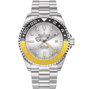 Oceaneva Deep Marine Explorer GMT 1250M Pro Diver Silver Yellow - Watches.com - SL.BK.RH.YL.GMT.ST