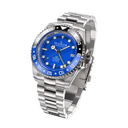 Oceaneva Deep Marine Explorer GMT Automatic 1250M Pro Diver Blue - Watches.com - BL.BL.NH.BK.GMT.ST