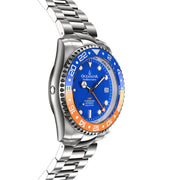 Oceaneva Deep Marine Explorer GMT Automatic 1250M Pro Diver Blue Orange - Watches.com - BL.BL.NH.OY.GMT.ST