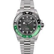 Oceaneva Deep Marine Explorer GMT Automatic 1250M Pro Diver Green Black - Watches.com - BK.GR.NH.BK.GMT.ST