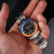 Oceaneva Deep Marine Explorer GMT Automatic 1250M Pro Diver Orange Blue - Watches.com - BK.BL.NH.OY.GMT.ST